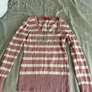GUESS STRIPED LONG SLEEVE SHIRT